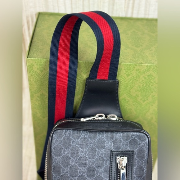 Gucci Web Strap Sling Bag GG Coated Canvas Small. - Picture 11 of 14